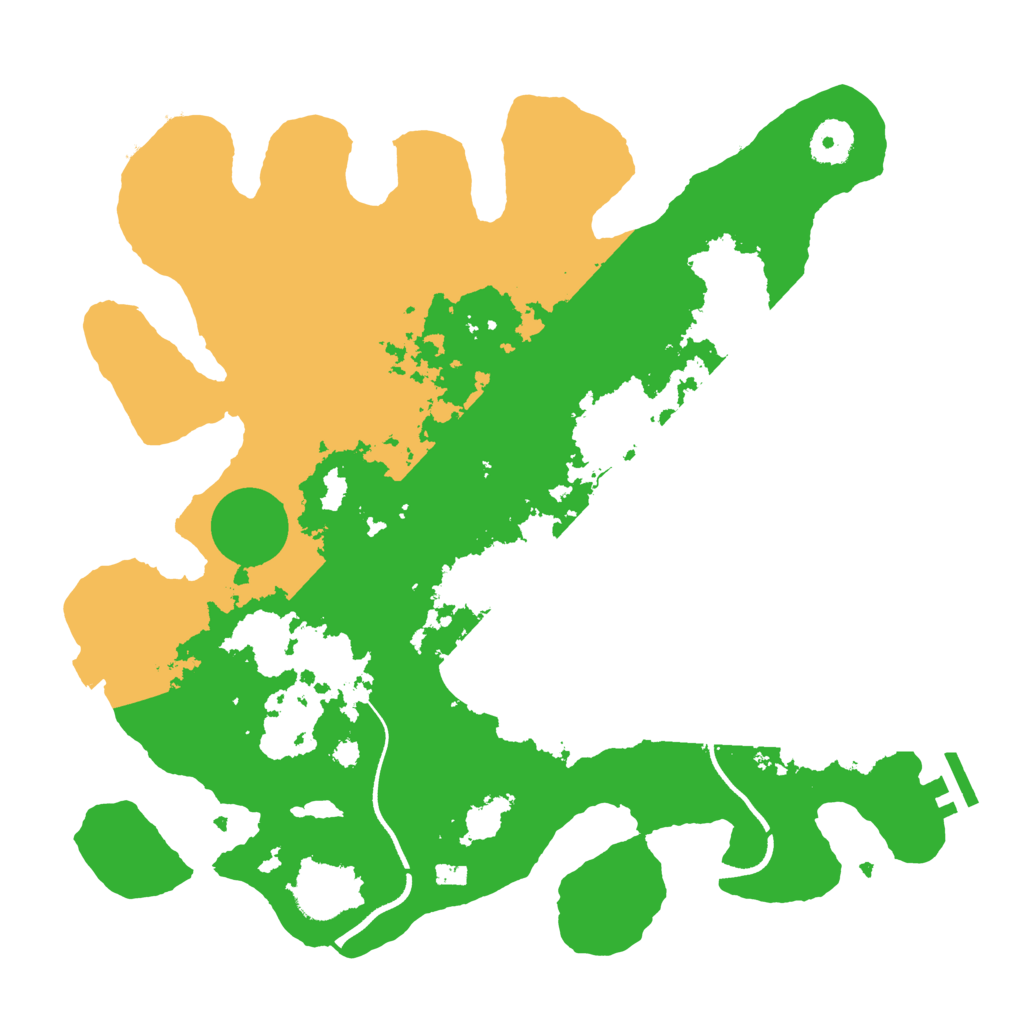 Biome Rust Map: Procedural Map, Size: 3500, Seed: 30208