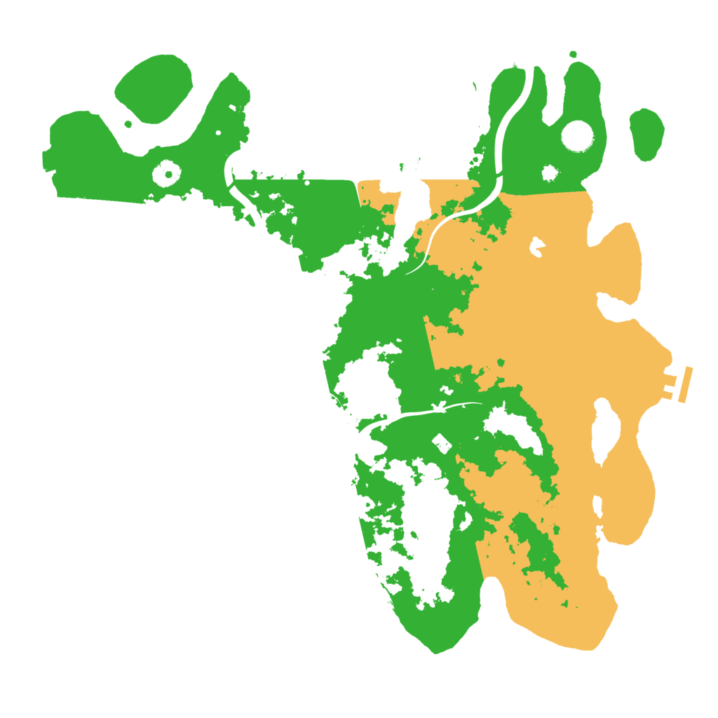 Biome Rust Map: Procedural Map, Size: 4000, Seed: 9009