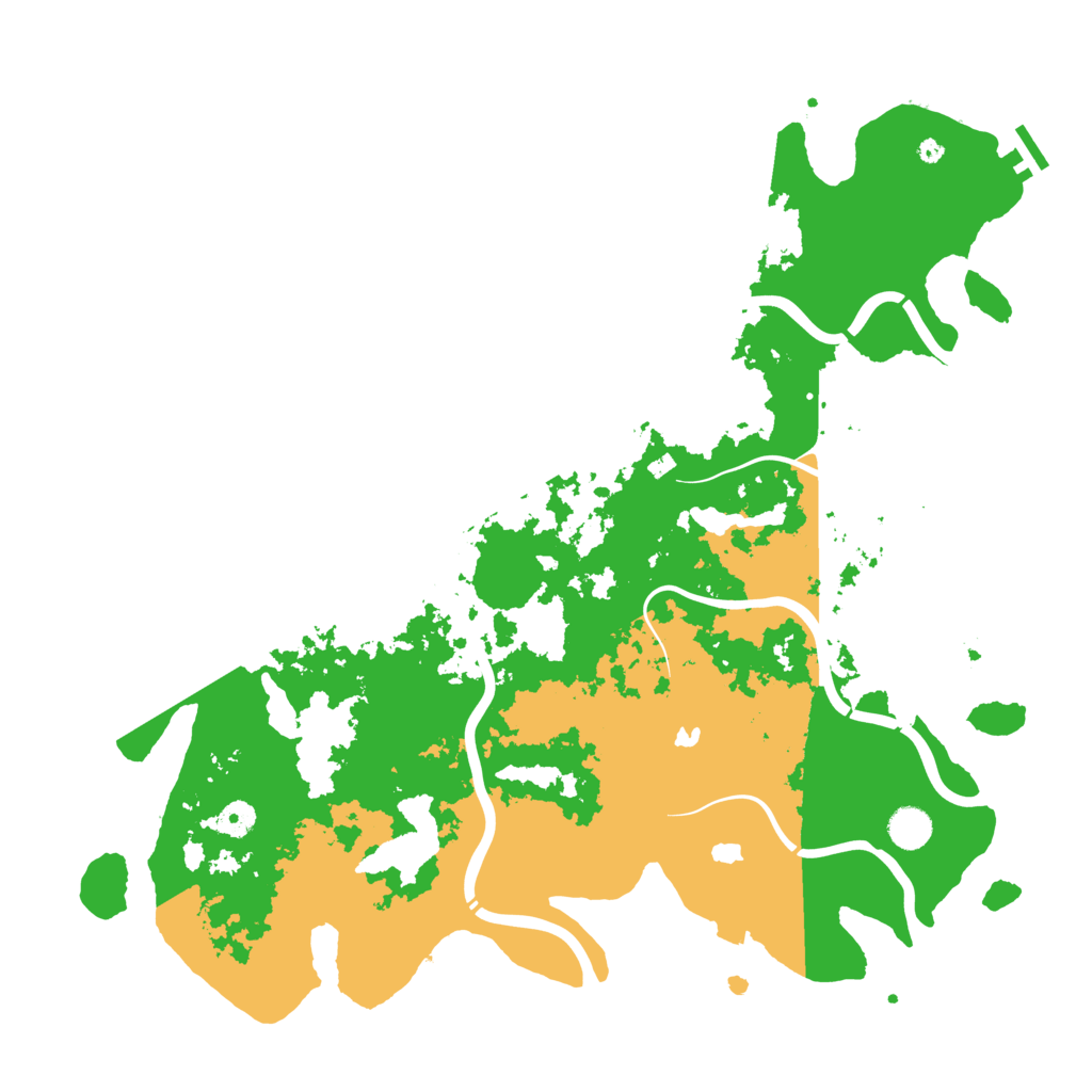 Biome Rust Map: Procedural Map, Size: 4500, Seed: 848103764