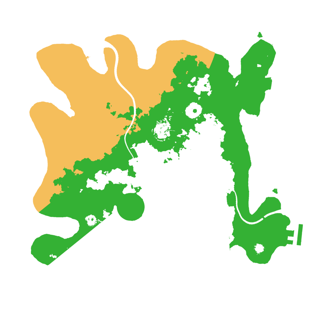 Biome Rust Map: Procedural Map, Size: 3000, Seed: 48496