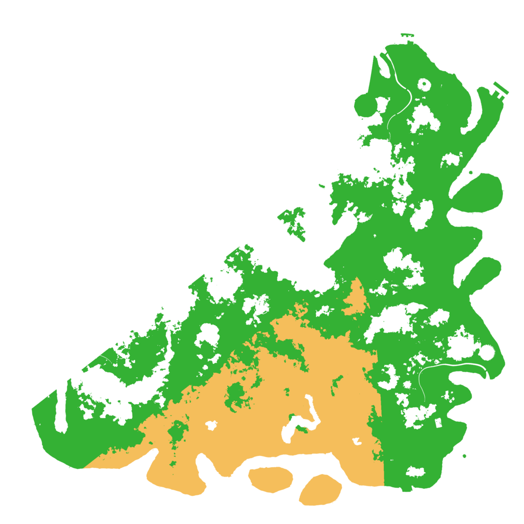 Biome Rust Map: Procedural Map, Size: 6000, Seed: 1369841766