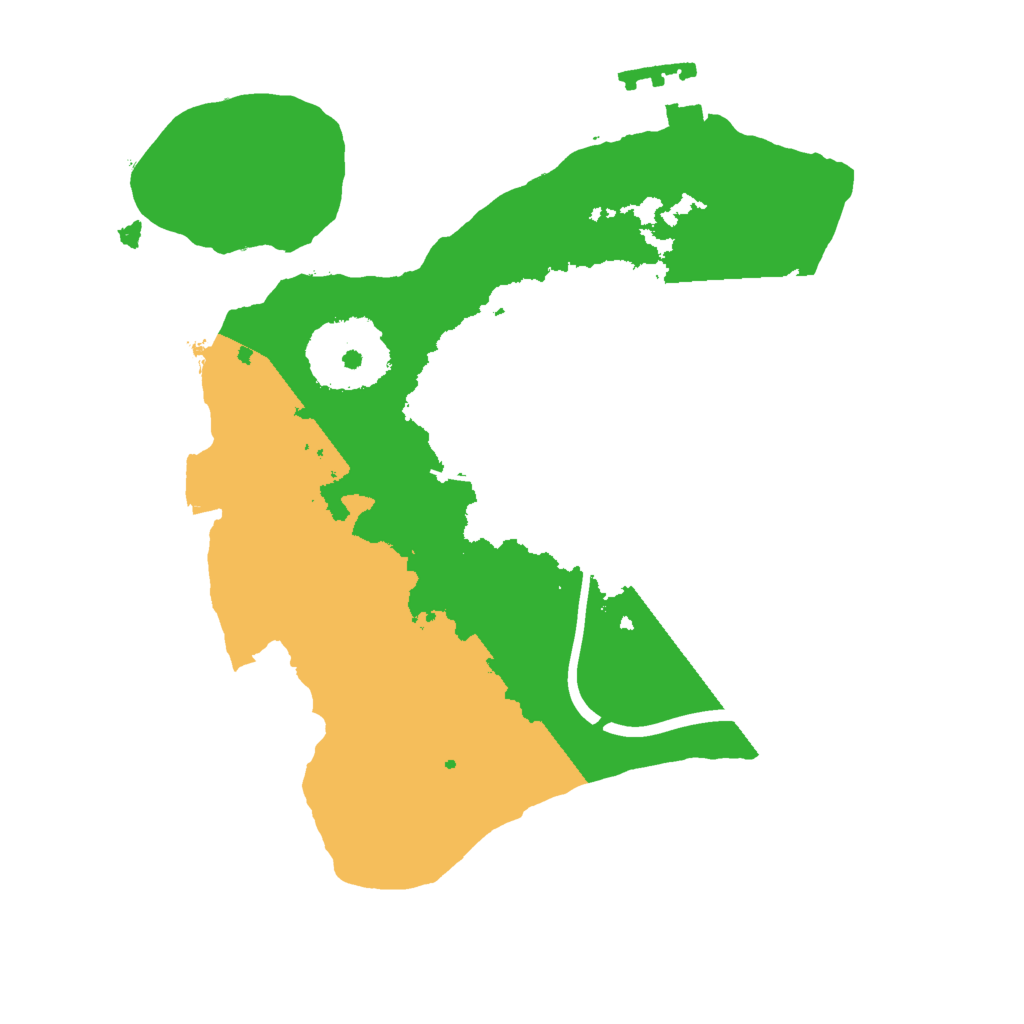 Biome Rust Map: Procedural Map, Size: 2000, Seed: 361398652