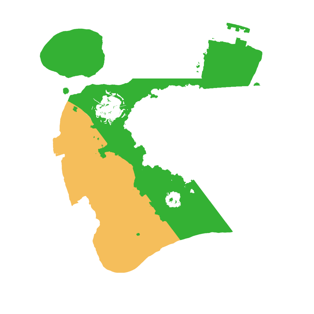 Biome Rust Map: Procedural Map, Size: 2000, Seed: 361398652