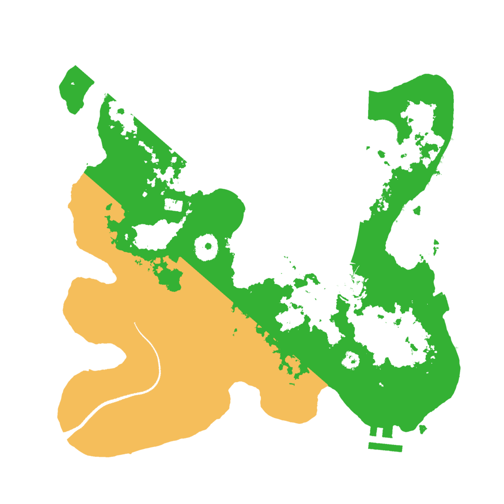 Biome Rust Map: Procedural Map, Size: 3000, Seed: 1382623006