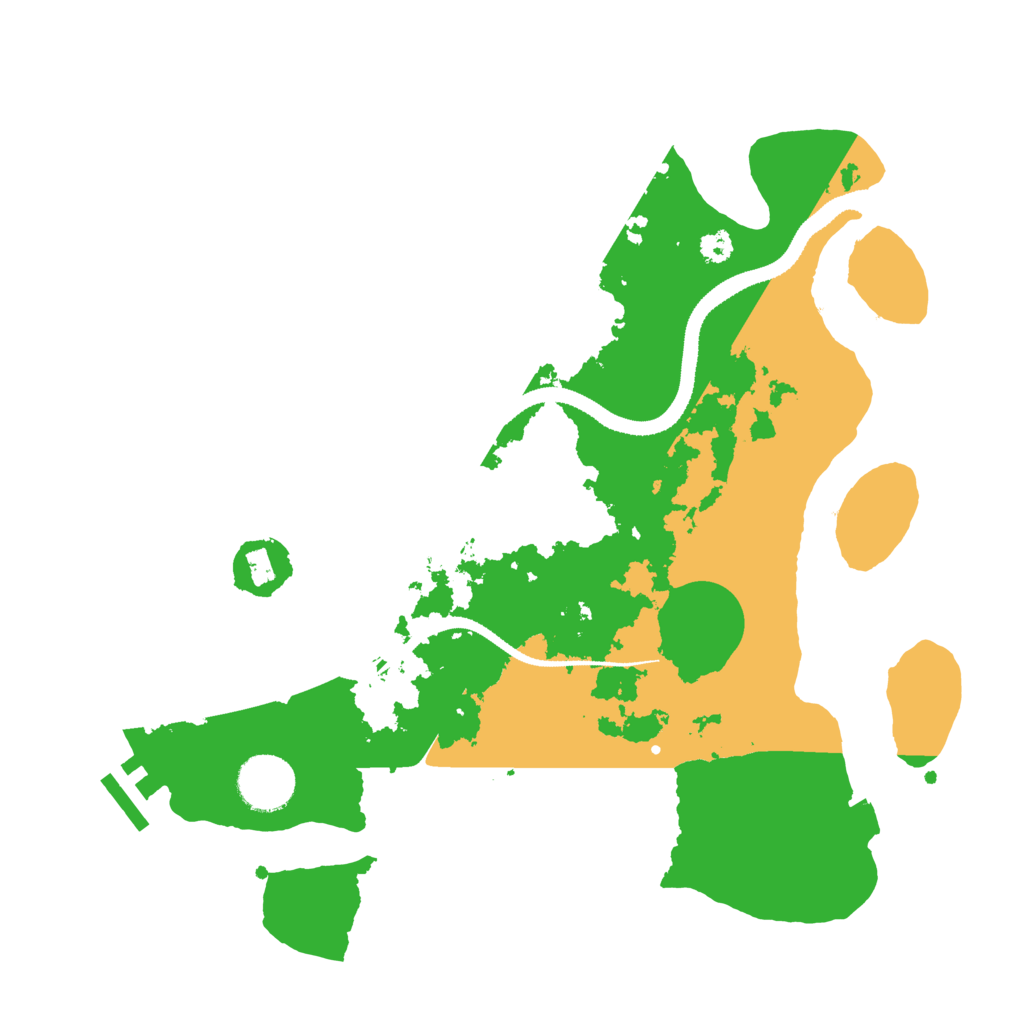 Biome Rust Map: Procedural Map, Size: 3200, Seed: 148967