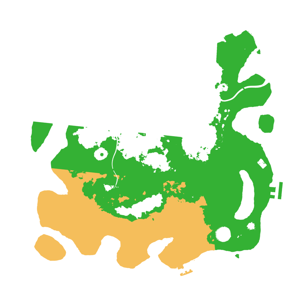 Biome Rust Map: Procedural Map, Size: 3500, Seed: 1088587052