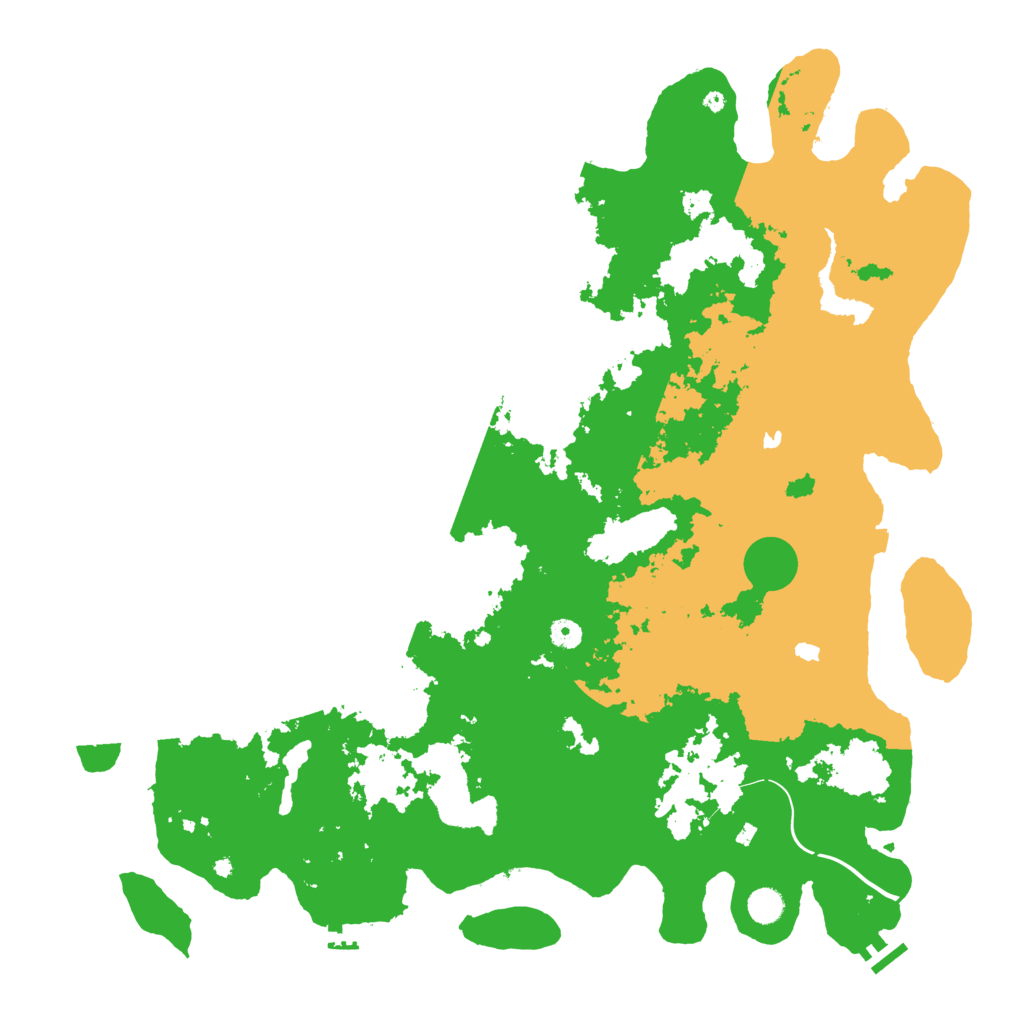 Biome Rust Map: Procedural Map, Size: 5000, Seed: 50005
