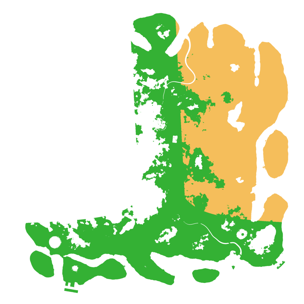 Biome Rust Map: Procedural Map, Size: 4500, Seed: 517161594