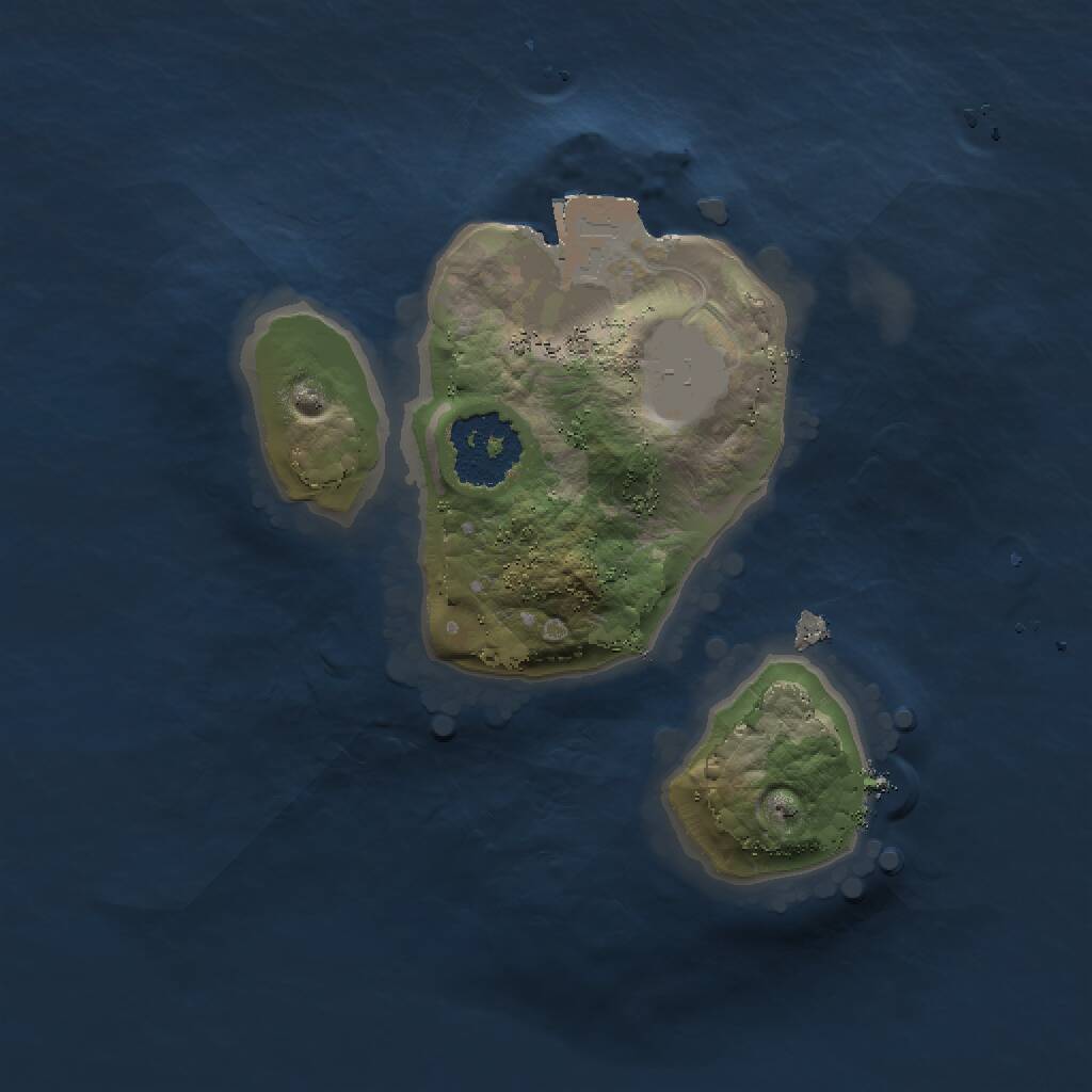 Rust Map: Procedural Map, Size: 1500, Seed: 1005, 1 Monuments