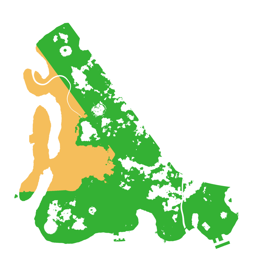 Biome Rust Map: Procedural Map, Size: 3500, Seed: 5566333