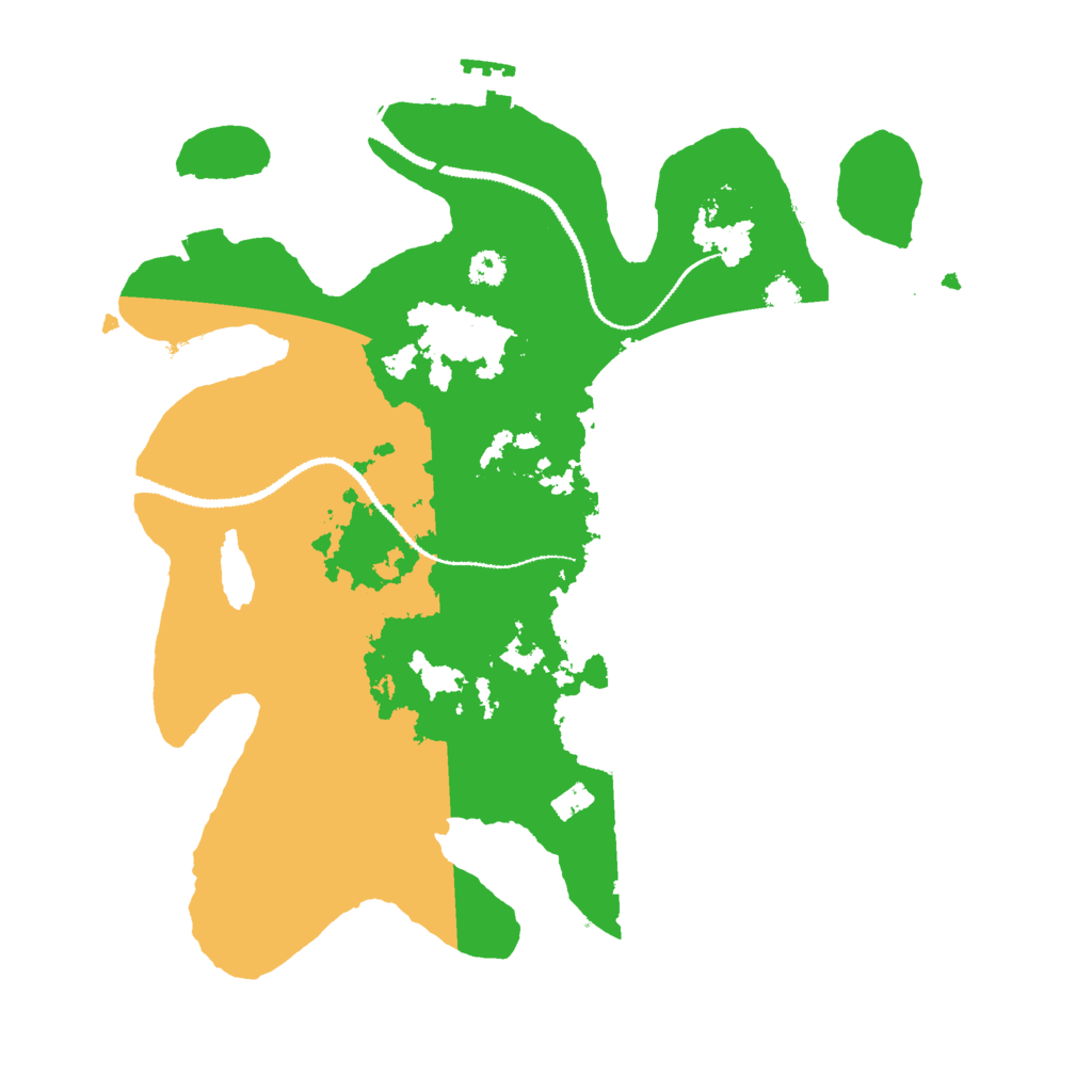 Biome Rust Map: Procedural Map, Size: 3000, Seed: 412271774