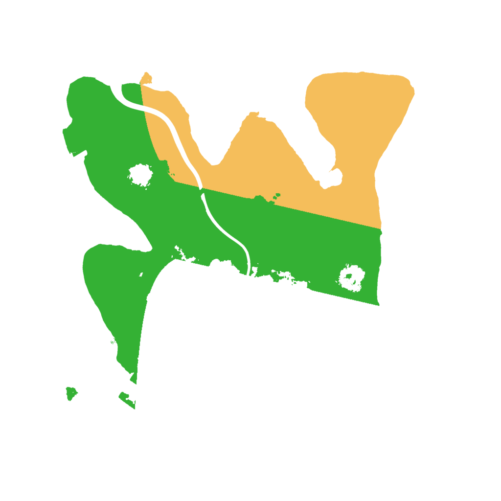 Biome Rust Map: Procedural Map, Size: 2000, Seed: 57157