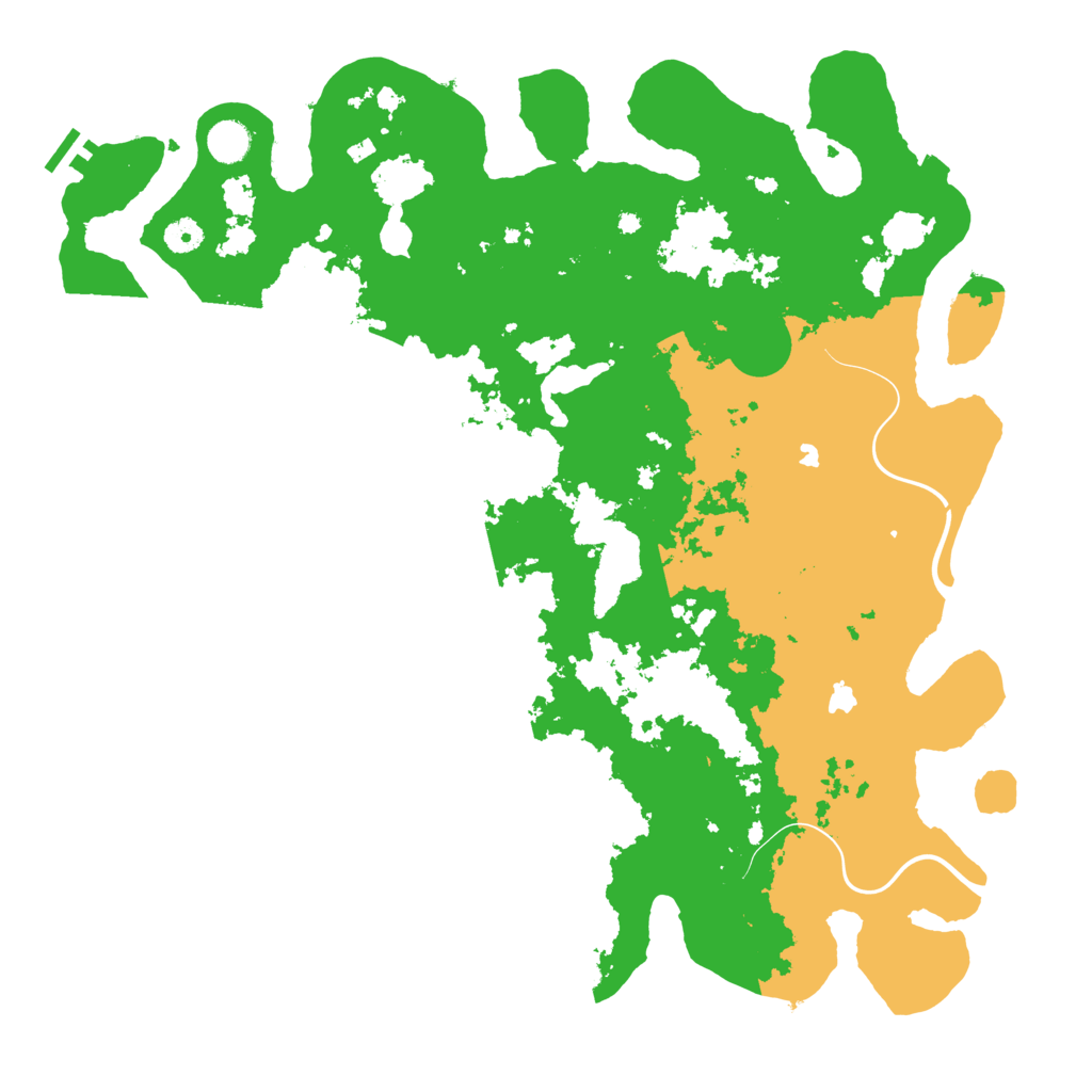 Biome Rust Map: Procedural Map, Size: 4500, Seed: 9009