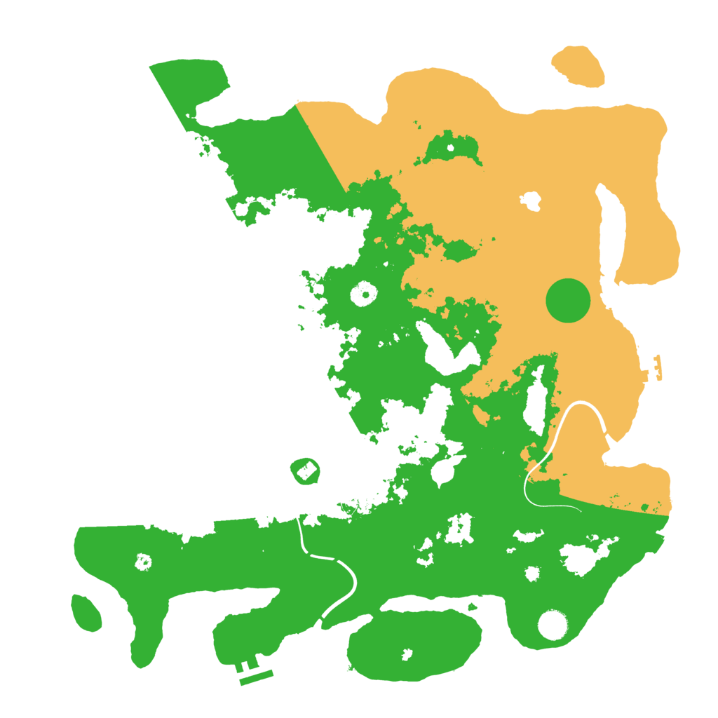 Biome Rust Map: Procedural Map, Size: 4250, Seed: 1294032170