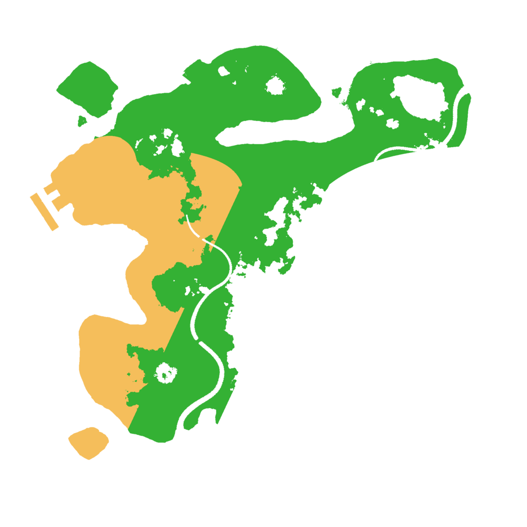 Biome Rust Map: Procedural Map, Size: 2600, Seed: 394967600