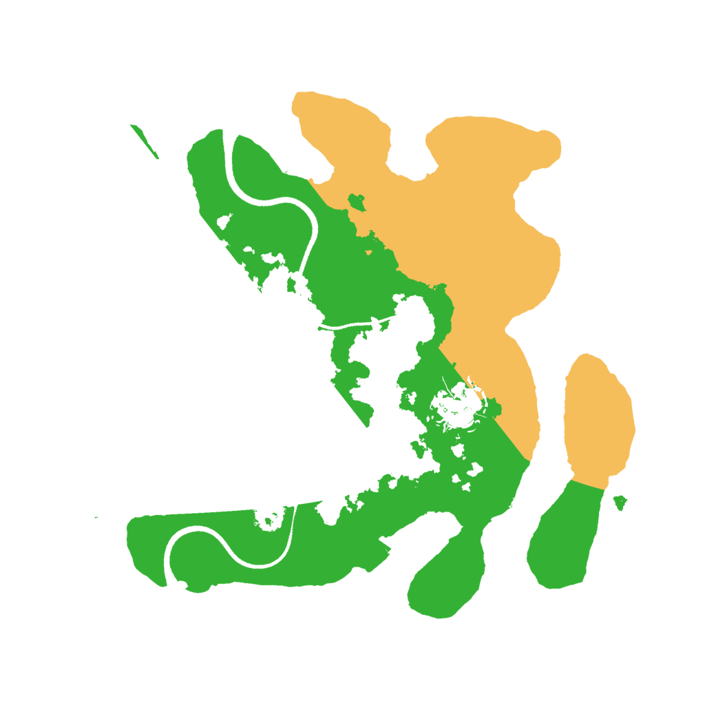 Biome Rust Map: Procedural Map, Size: 2500, Seed: 1613081081