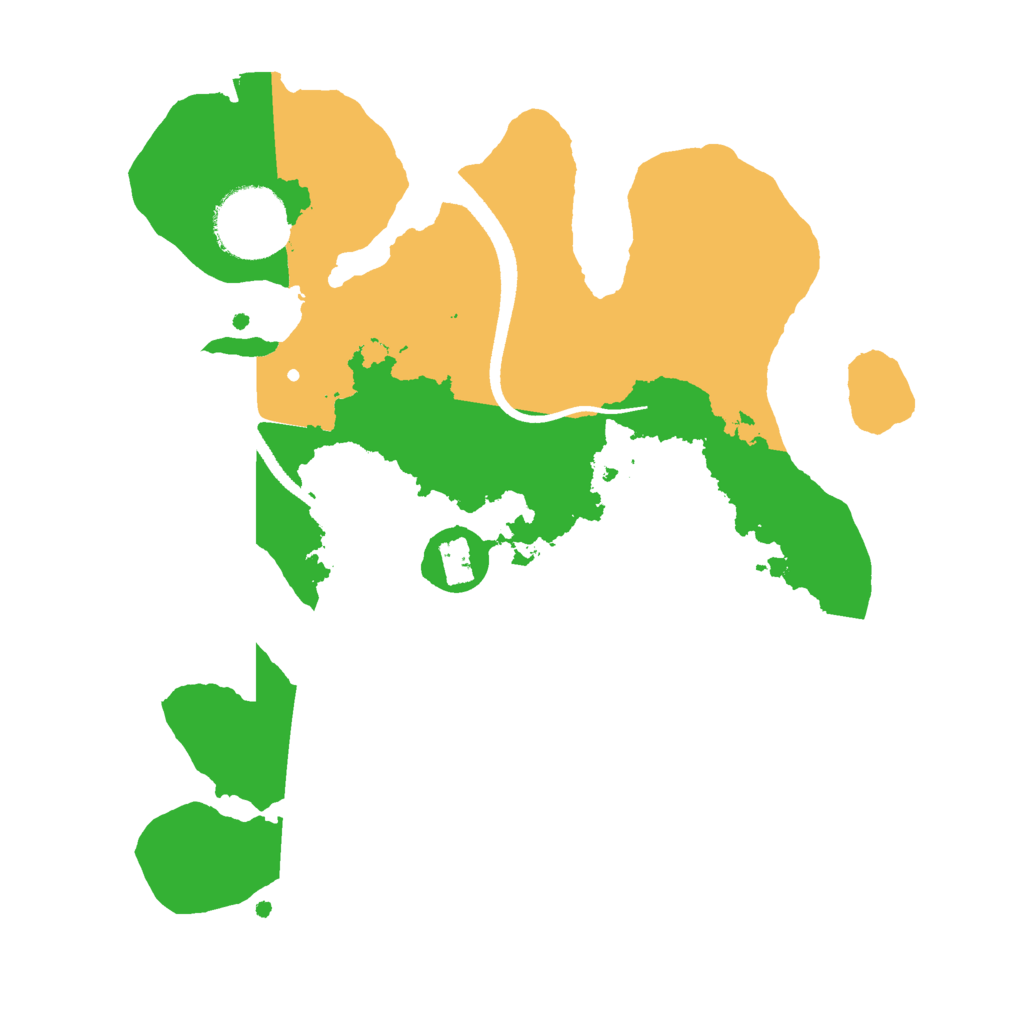 Biome Rust Map: Procedural Map, Size: 2500, Seed: 1392602422