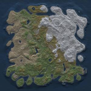 Thumbnail Rust Map: Procedural Map, Size: 4500, Seed: 1672832945, 15 Monuments