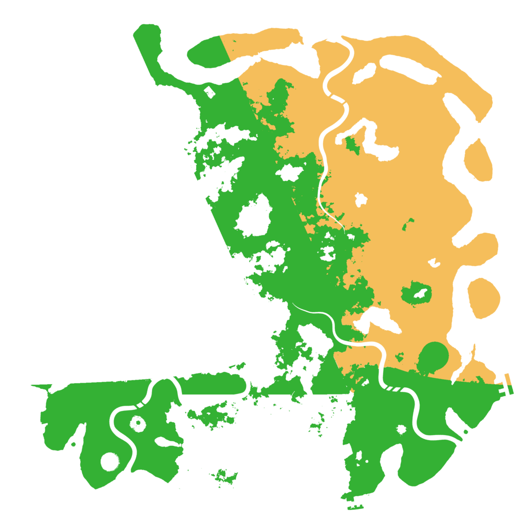 Biome Rust Map: Procedural Map, Size: 5000, Seed: 374105017