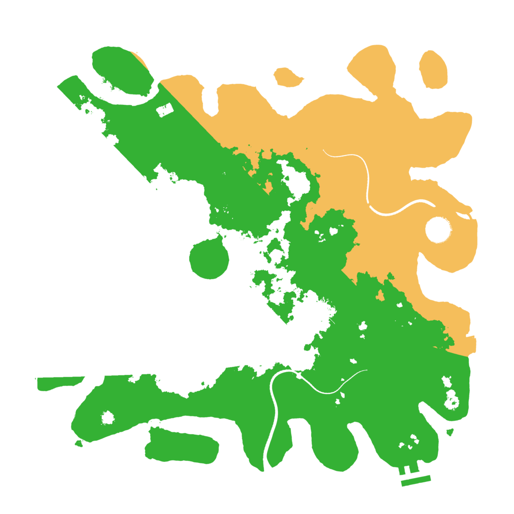 Biome Rust Map: Procedural Map, Size: 3500, Seed: 320078875