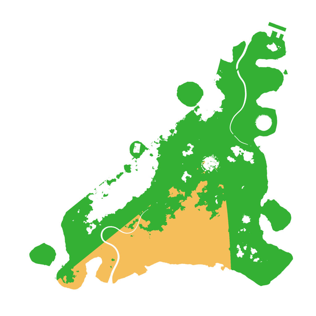 Biome Rust Map: Procedural Map, Size: 3500, Seed: 410314068