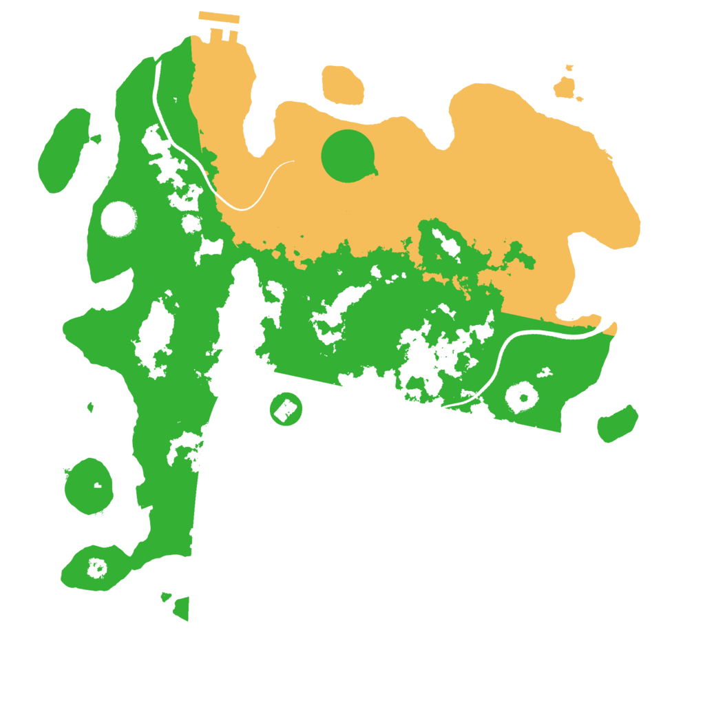 Biome Rust Map: Procedural Map, Size: 3500, Seed: 975733765