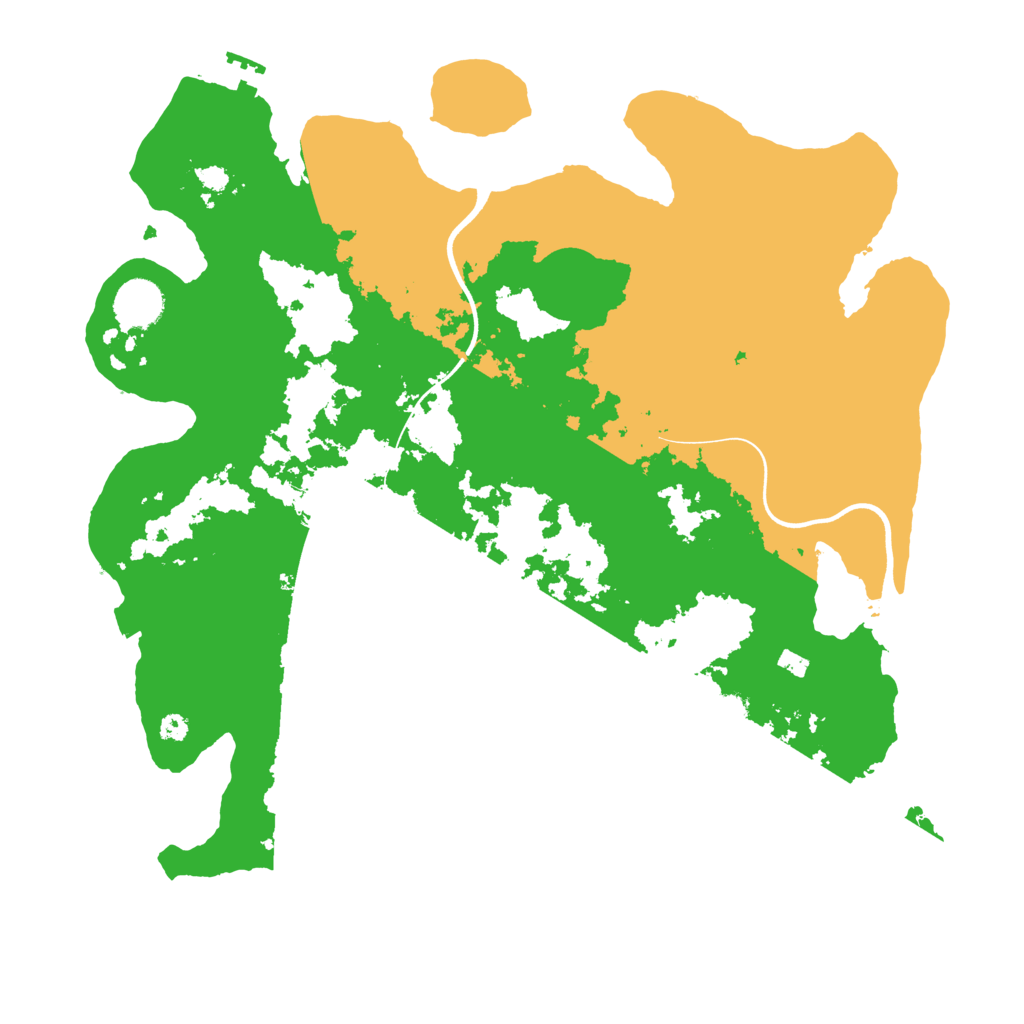 Biome Rust Map: Procedural Map, Size: 3700, Seed: 596668361