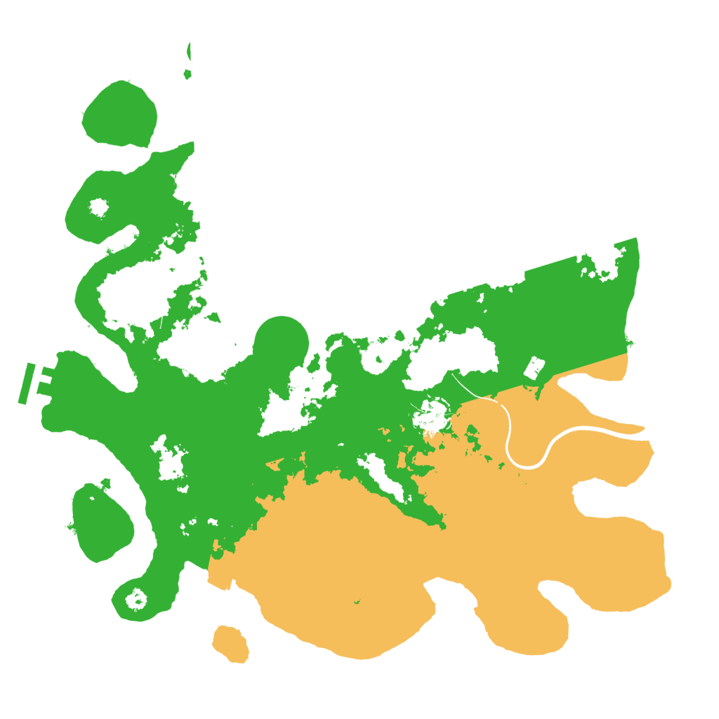 Biome Rust Map: Procedural Map, Size: 3500, Seed: 1014685491