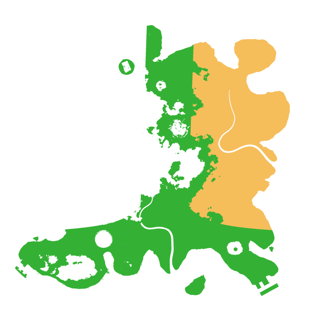 Biome Rust Map: Procedural Map, Size: 3250, Seed: 6988