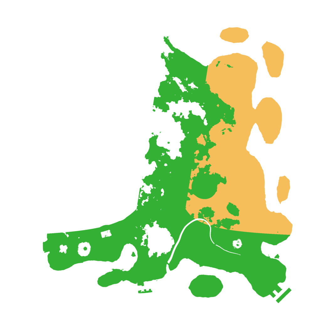 Biome Rust Map: Procedural Map, Size: 3500, Seed: 631950966