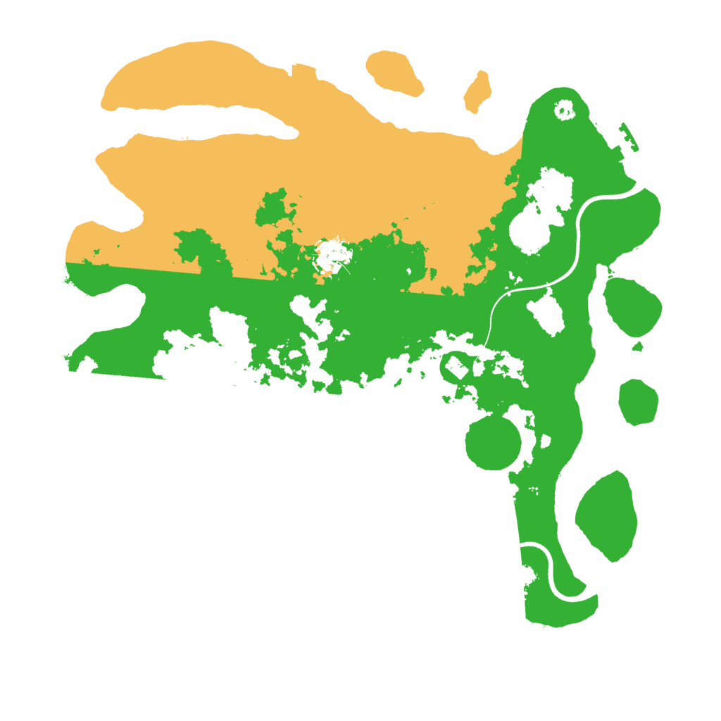 Biome Rust Map: Procedural Map, Size: 3500, Seed: 78310355