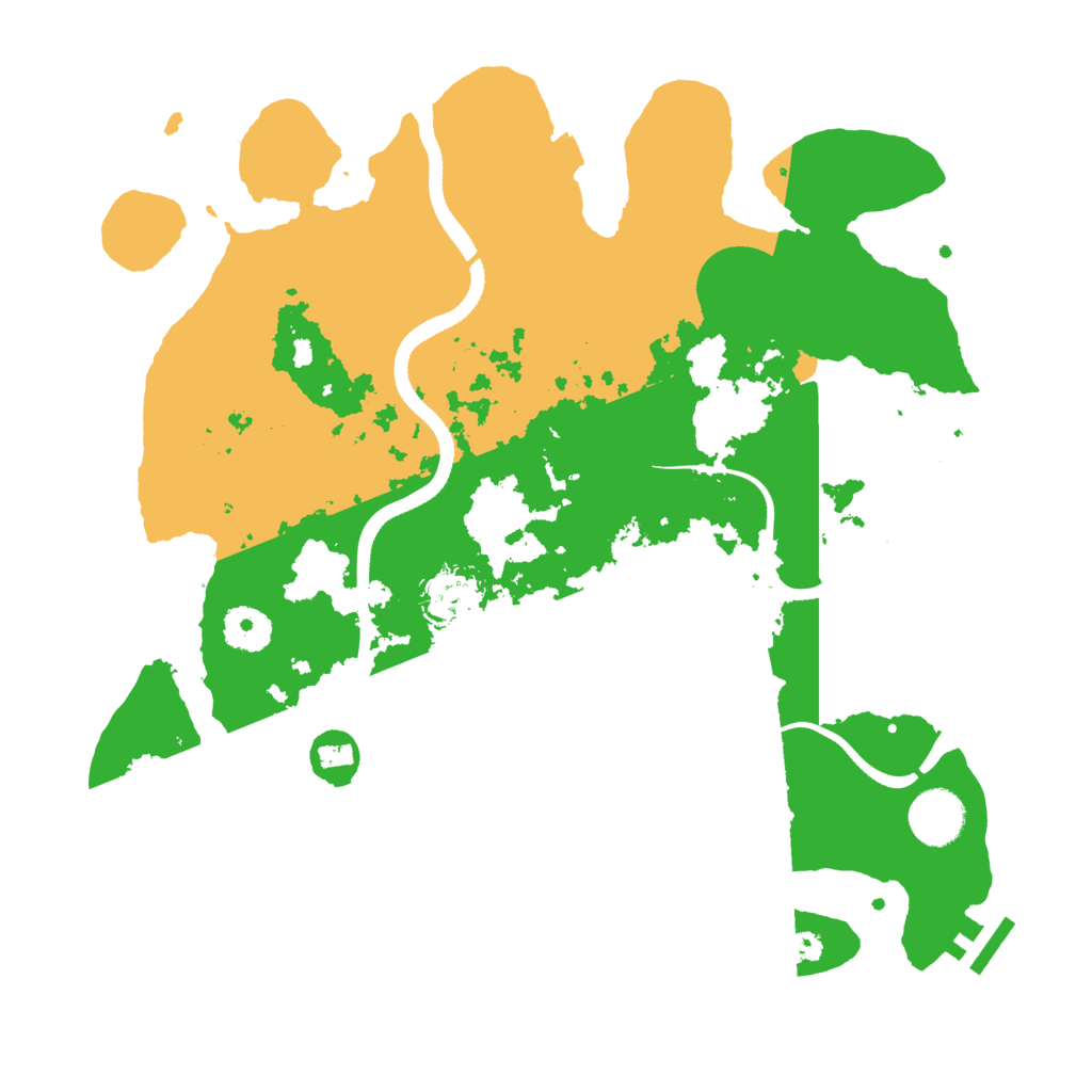 Biome Rust Map: Procedural Map, Size: 3500, Seed: 11777056