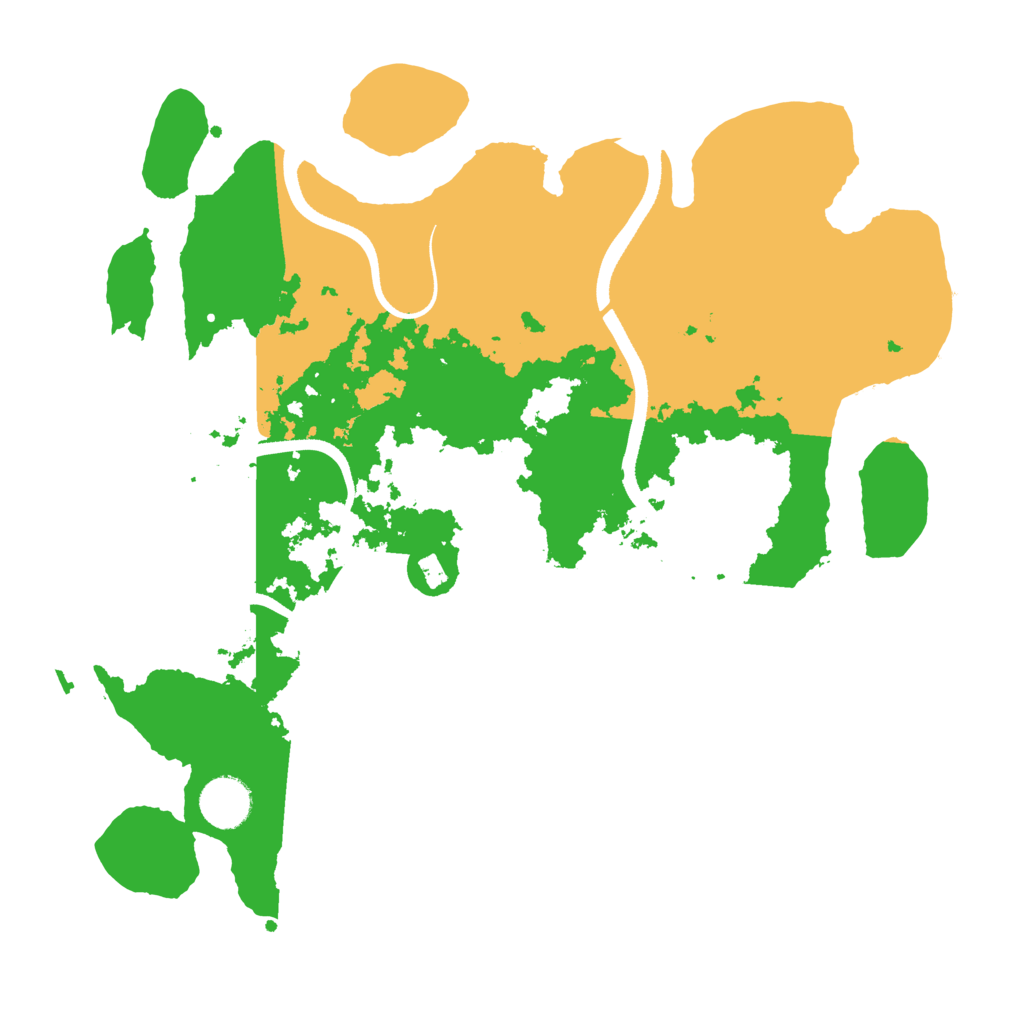 Biome Rust Map: Procedural Map, Size: 3500, Seed: 374906595
