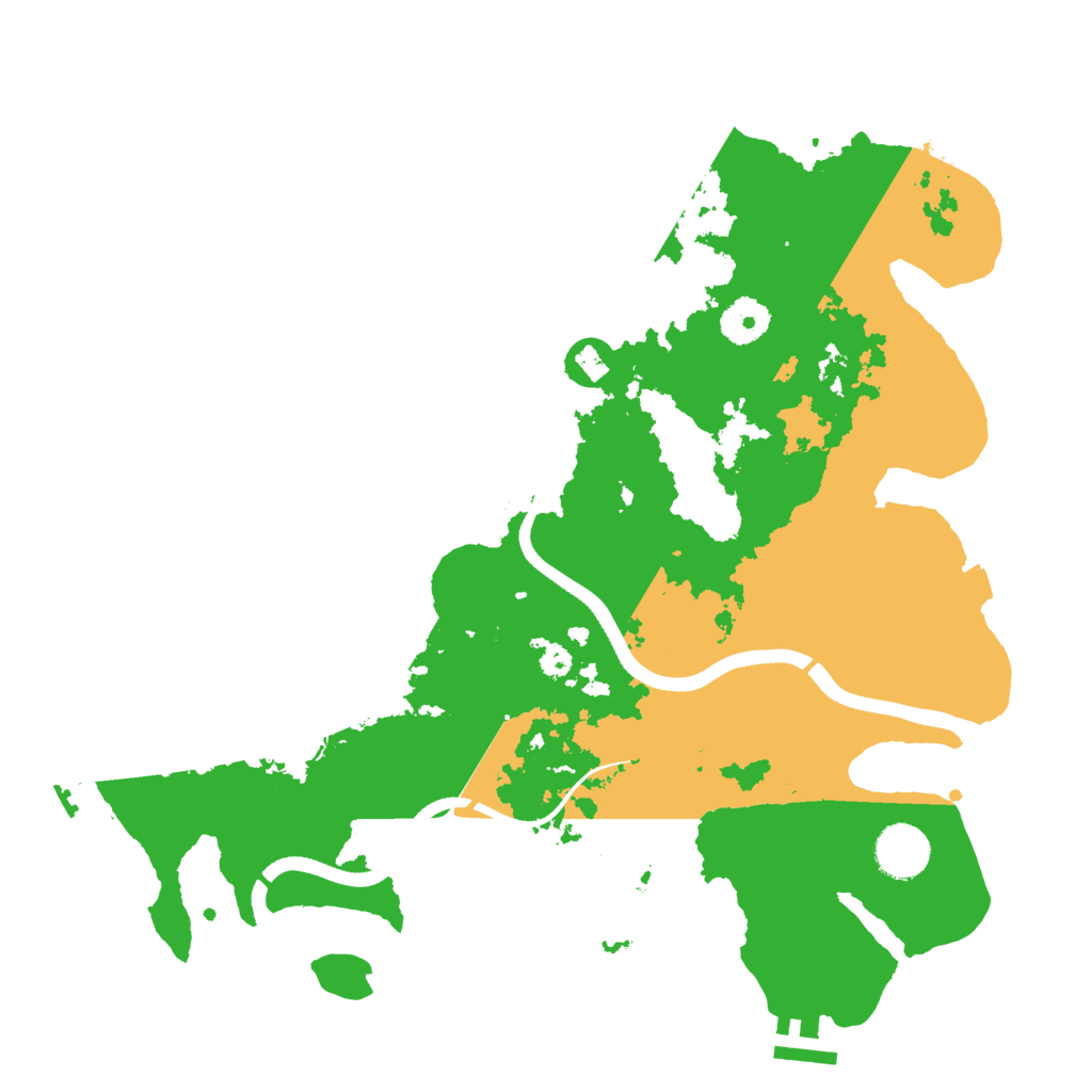 Biome Rust Map: Procedural Map, Size: 3500, Seed: 314969558
