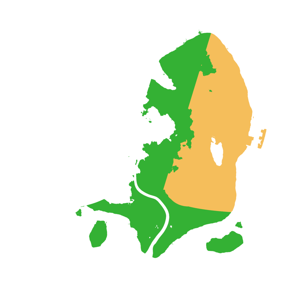 Biome Rust Map: Procedural Map, Size: 2200, Seed: 574886167