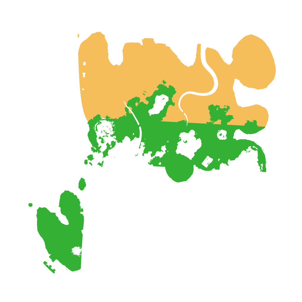 Biome Rust Map: Procedural Map, Size: 3000, Seed: 198216