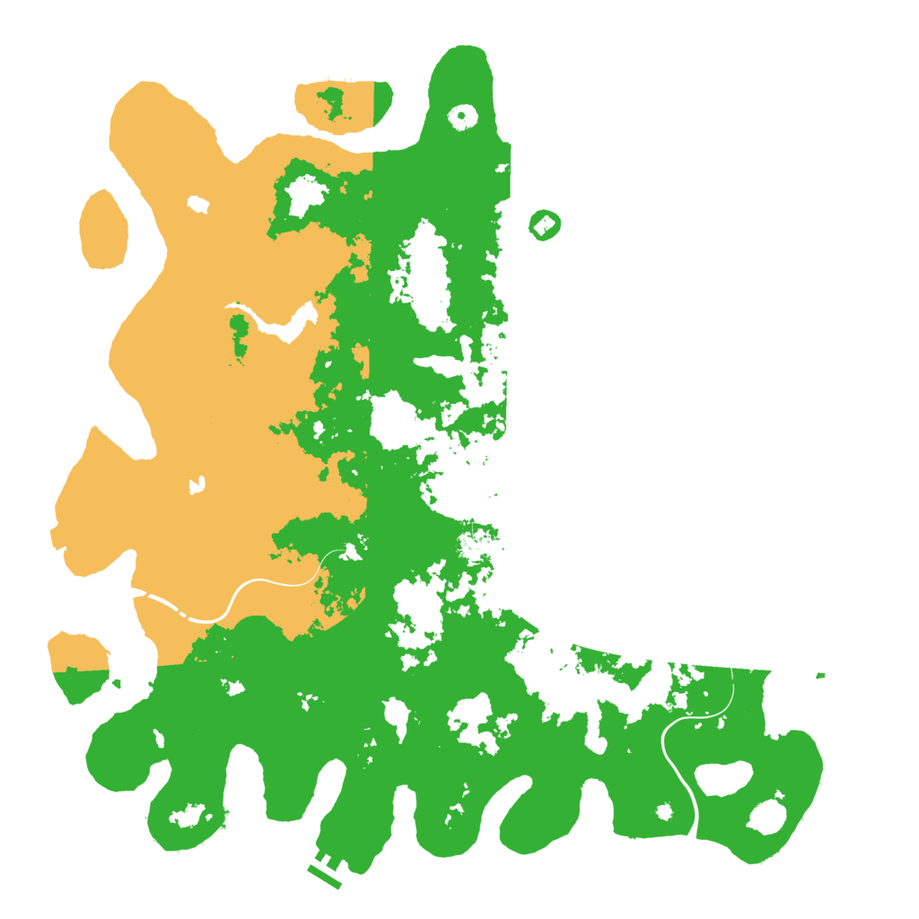 Biome Rust Map: Procedural Map, Size: 5000, Seed: 439