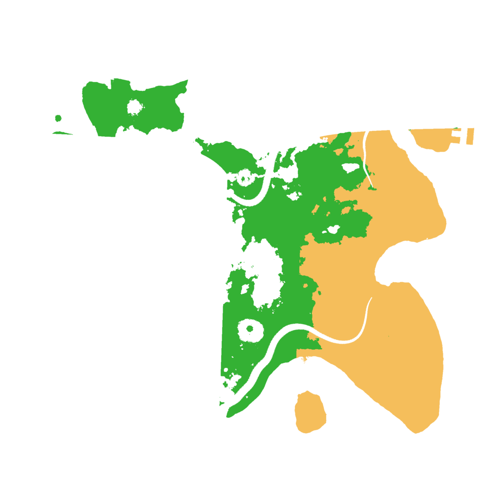 Biome Rust Map: Procedural Map, Size: 3000, Seed: 4072318