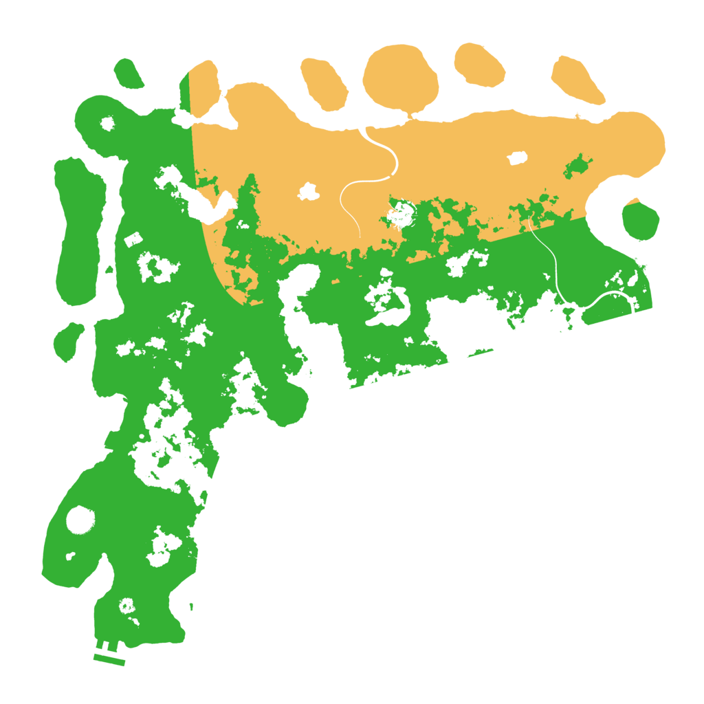 Biome Rust Map: Procedural Map, Size: 4500, Seed: 32645512