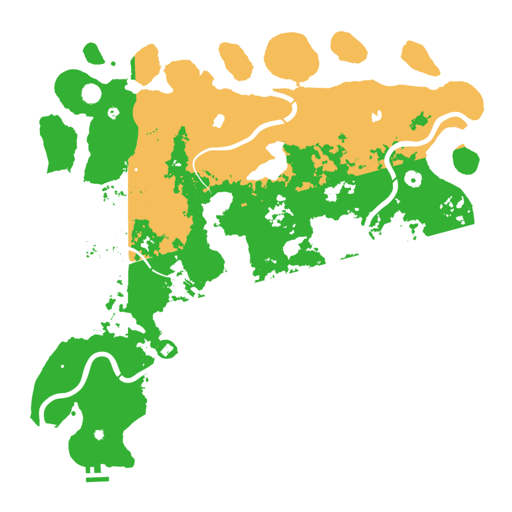 Biome Rust Map: Procedural Map, Size: 4500, Seed: 32645512