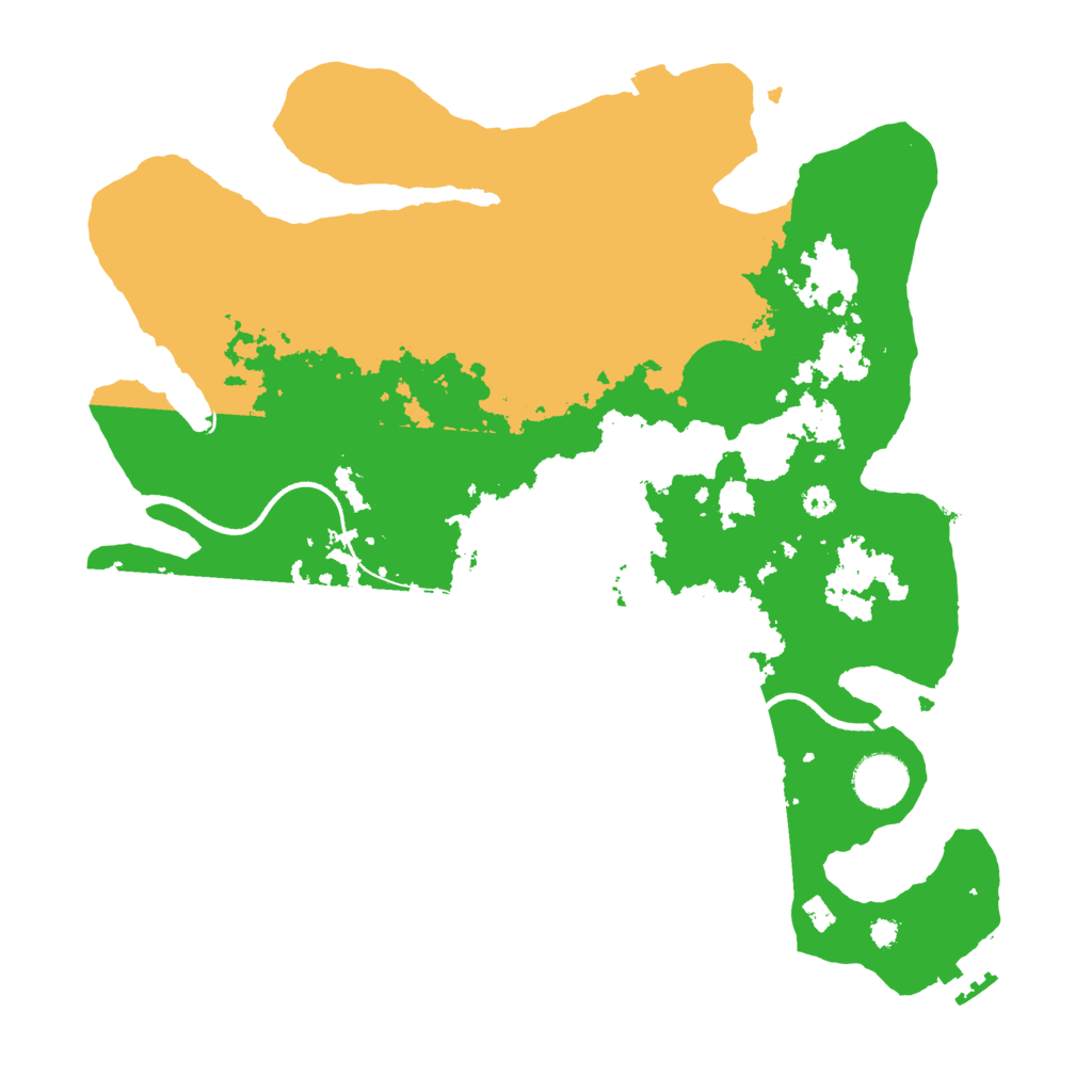 Biome Rust Map: Procedural Map, Size: 3500, Seed: 1646440509