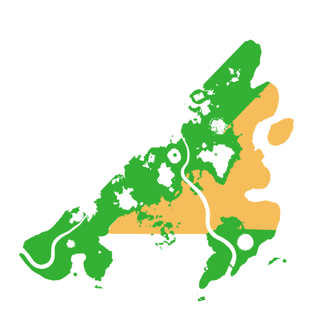 Biome Rust Map: Procedural Map, Size: 3400, Seed: 1233