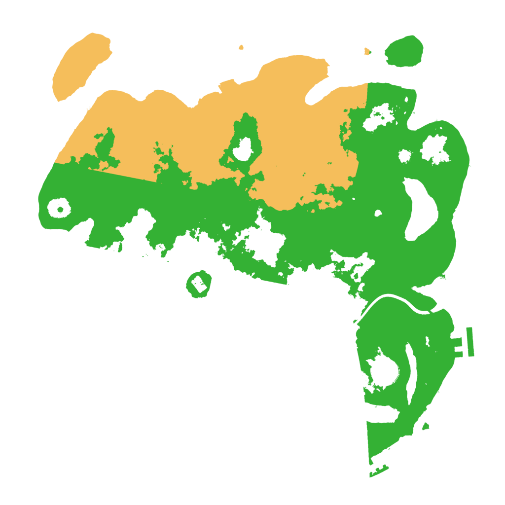 Biome Rust Map: Procedural Map, Size: 3500, Seed: 598619144