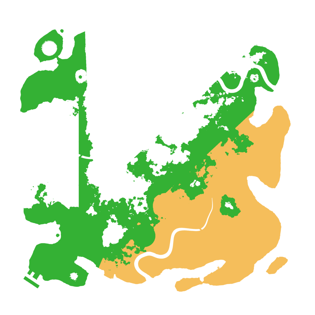 Biome Rust Map: Procedural Map, Size: 3700, Seed: 1986180381