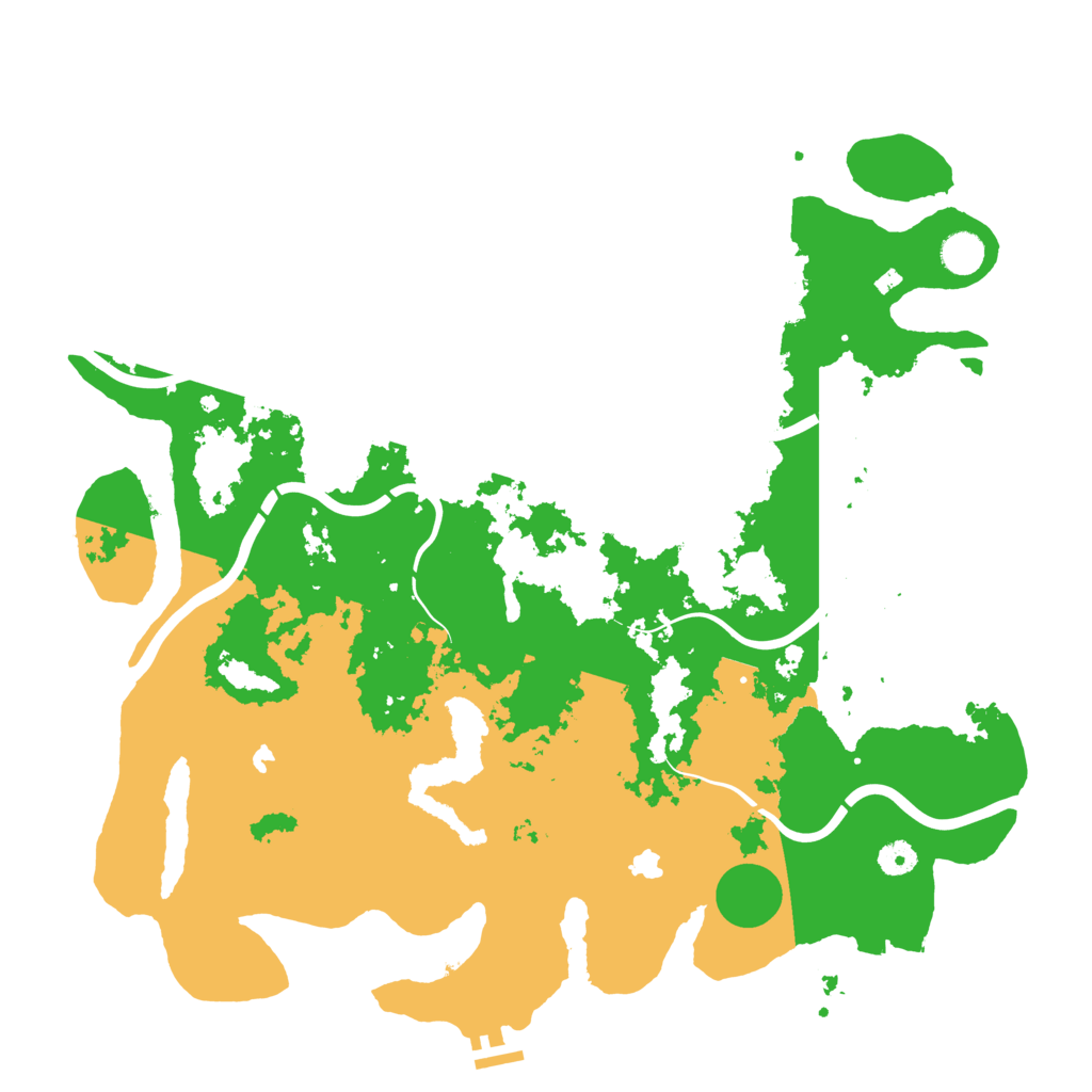 Biome Rust Map: Procedural Map, Size: 4500, Seed: 1381233205