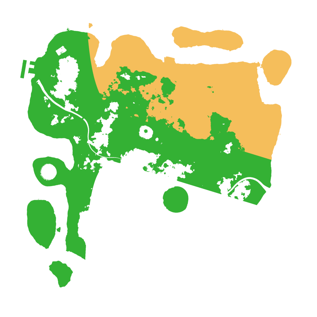 Biome Rust Map: Procedural Map, Size: 3500, Seed: 8765910