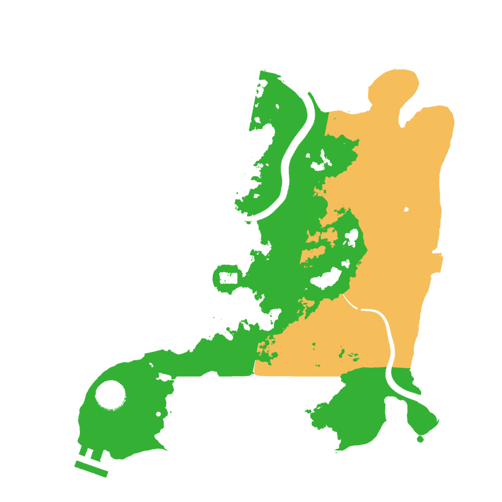 Biome Rust Map: Procedural Map, Size: 3000, Seed: 9856489