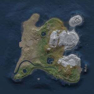 Thumbnail Rust Map: Procedural Map, Size: 2000, Seed: 11592793, 4 Monuments