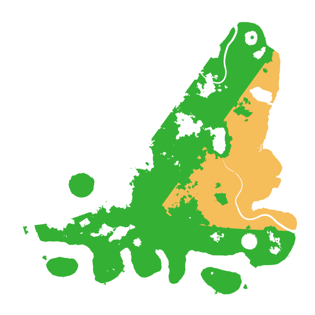 Biome Rust Map: Procedural Map, Size: 3500, Seed: 5596191