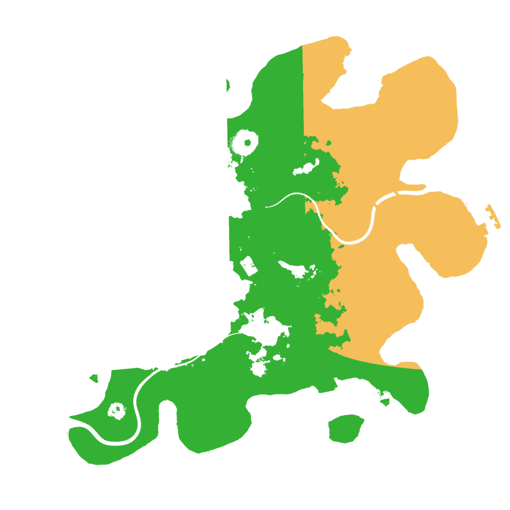 Biome Rust Map: Procedural Map, Size: 3000, Seed: 3872201